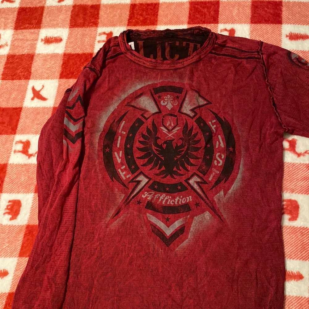 Affliction Long sleeve thermal never worn reversible
